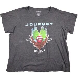 Journey US Tour 1979 Women's Concert Short Sleeve TShirt Size 3XL Vivid Graphics